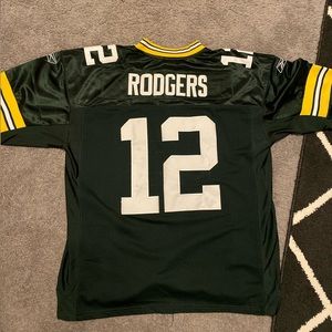 Vintage Reebok Green Bay Packers Aaron Rodgers STITCHED Jersey